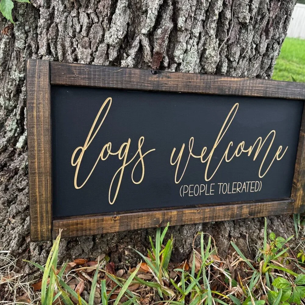 Handmade decor, wall hanging, dog decor, wood sign
